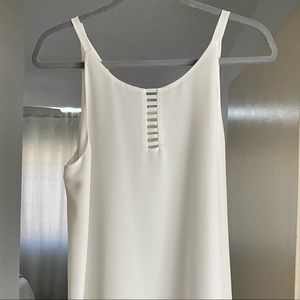 Women’s White Naked Zebra Double Layer Tank/Cami